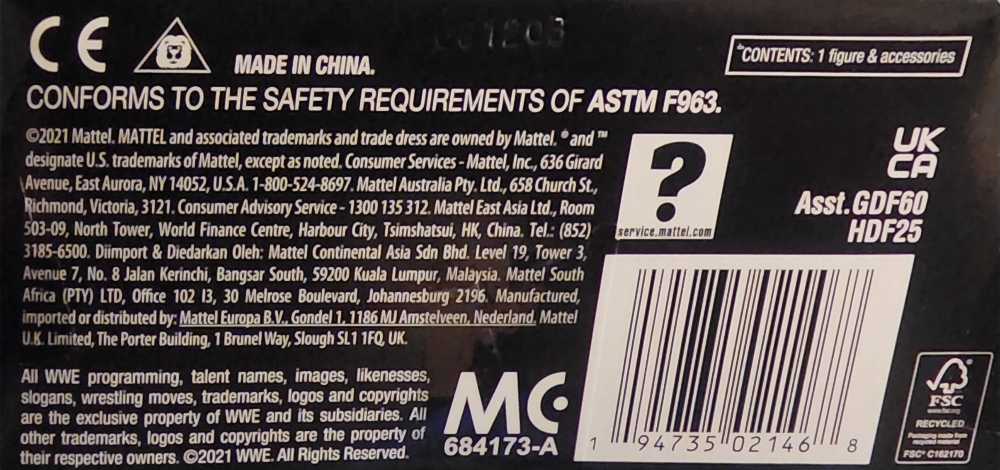 Ricky Steamboat (White Gear) - WWE Elite 93 - Mattel (WWE Elite Collection) action figure collectible [Barcode 194735021468] - Main Image 4