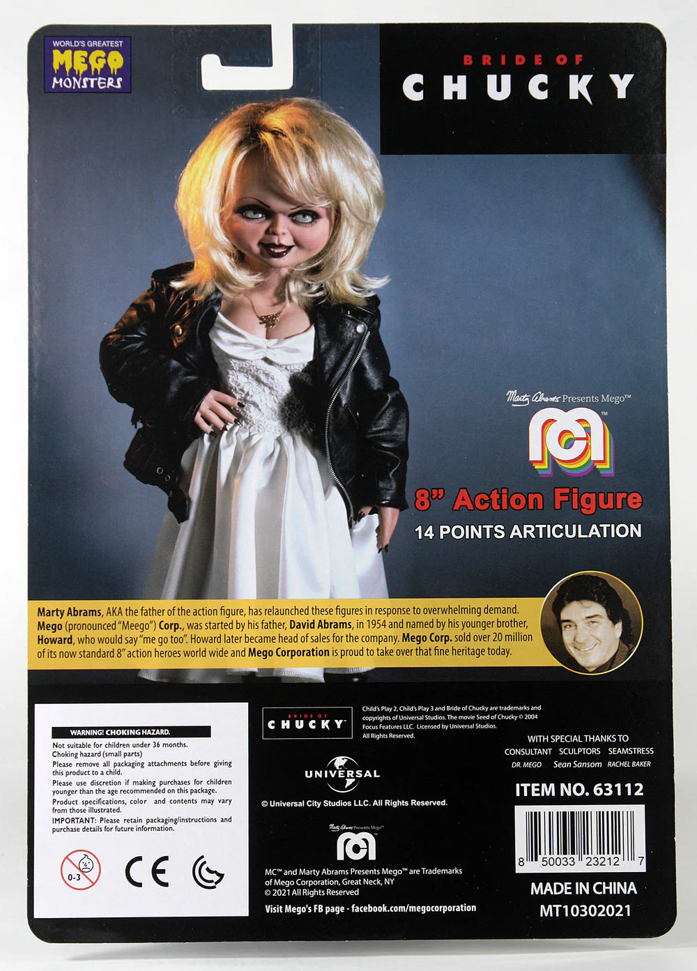 Bride Of Chucky - MEGO Corp. (Bride Of Chucky (1998)) action figure collectible [Barcode 850033232127] - Main Image 3