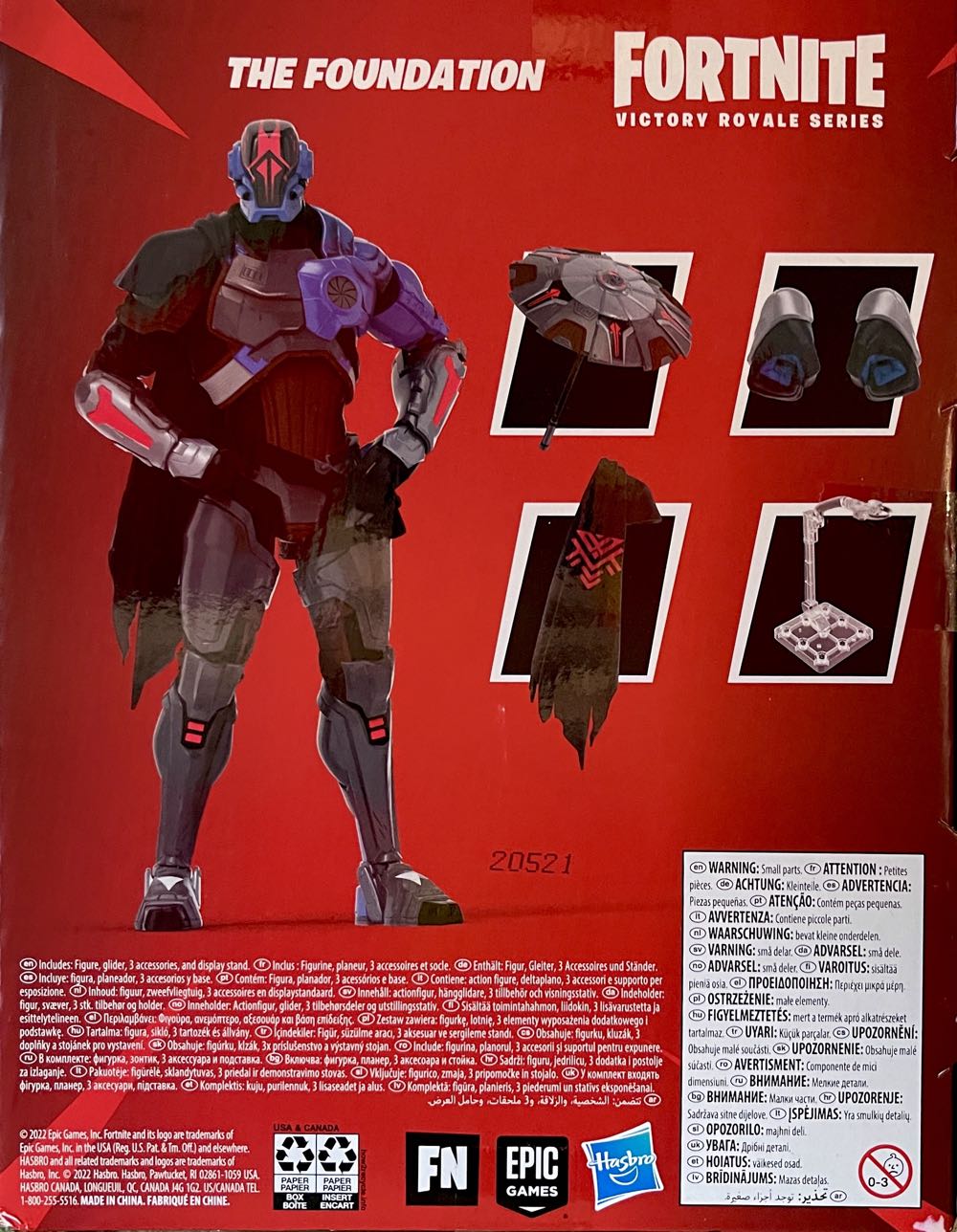The Foundation Zero Crisis Edition Action Figure - Hasbro (Fortnite) action figure collectible [Barcode 5010993976485] - Main Image 2