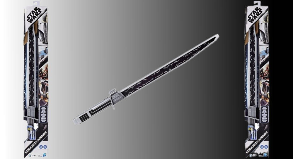 Mandalorian Darksaber Lightsaber with Electronic Lights and Sounds - Hasbro (Lightsabers) action figure collectible [Barcode 5010993718818] - Main Image 4