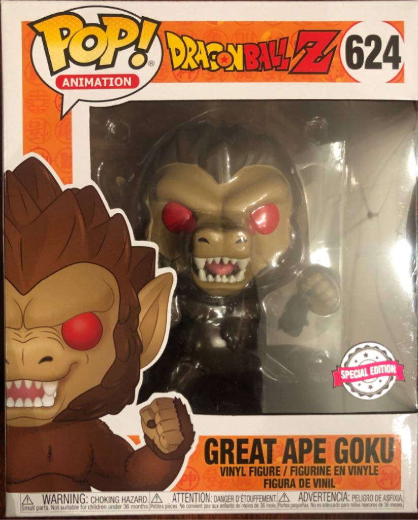 Funko Pop! Dragon Ball Z: Great Ape Goku (Entertainment Earth Exclusive) # 624 - Funko Pop ! Animation (Dragon Ball Z) action figure collectible [Barcode 889698405447] - Main Image 2