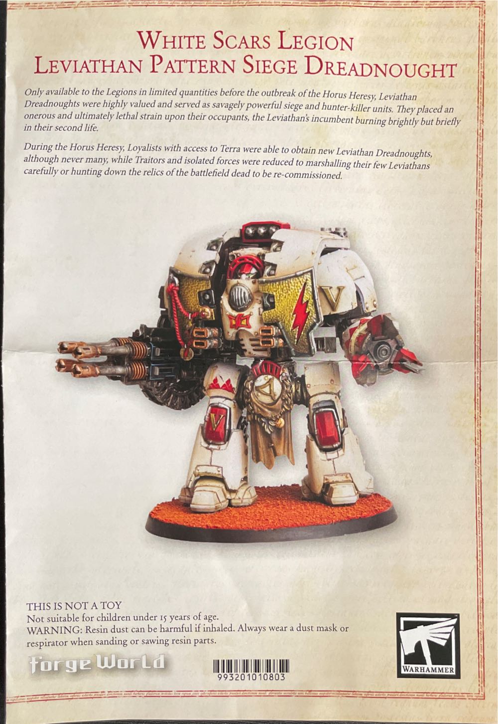 White Scars Legion Leviathan Pattern Siege Dreadnought - Forge World (The Horus Heresy) action figure collectible - Main Image 3