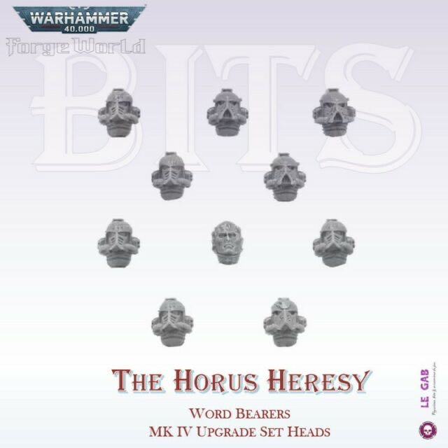 Word Bearers MKIV Upgrade Pack - Head - Forge World (The Horus Heresy) action figure collectible - Main Image 2