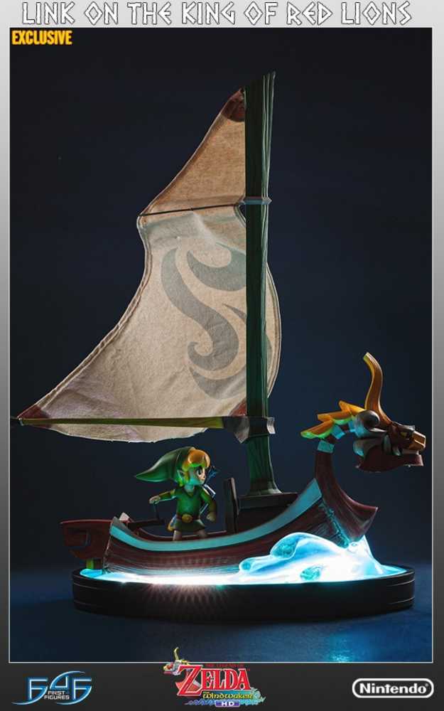 Link On The King Of Red Lions (Exclusive Edition)  - First 4 Figures (The Legend Of Zelda: The Wind Waker HD) action figure collectible - Main Image 4