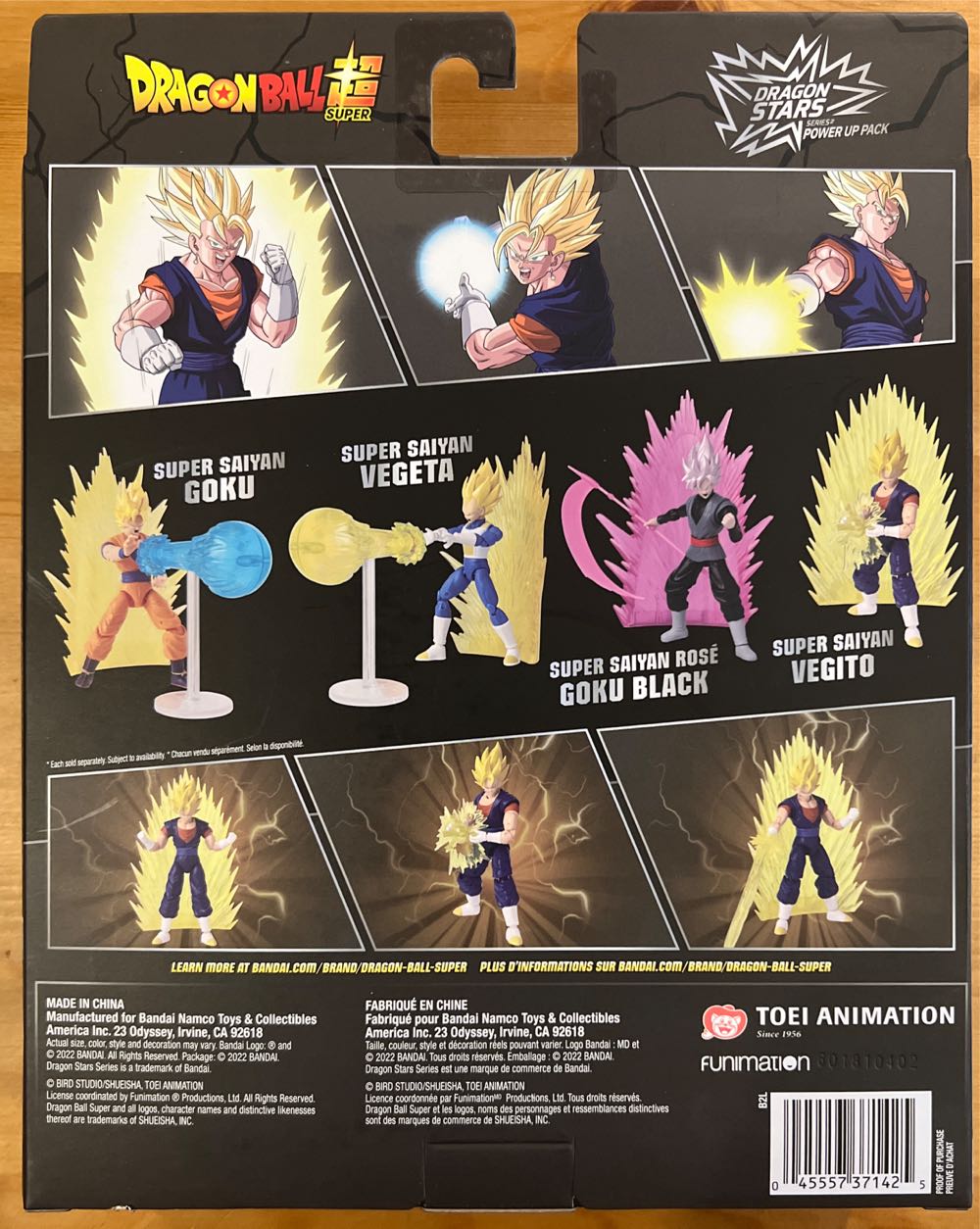 Dragon Stars Power Up Pack Series - Super Saiyan Vegito - Bandai America (Dragon Stars) action figure collectible [Barcode 045557371425] - Main Image 3