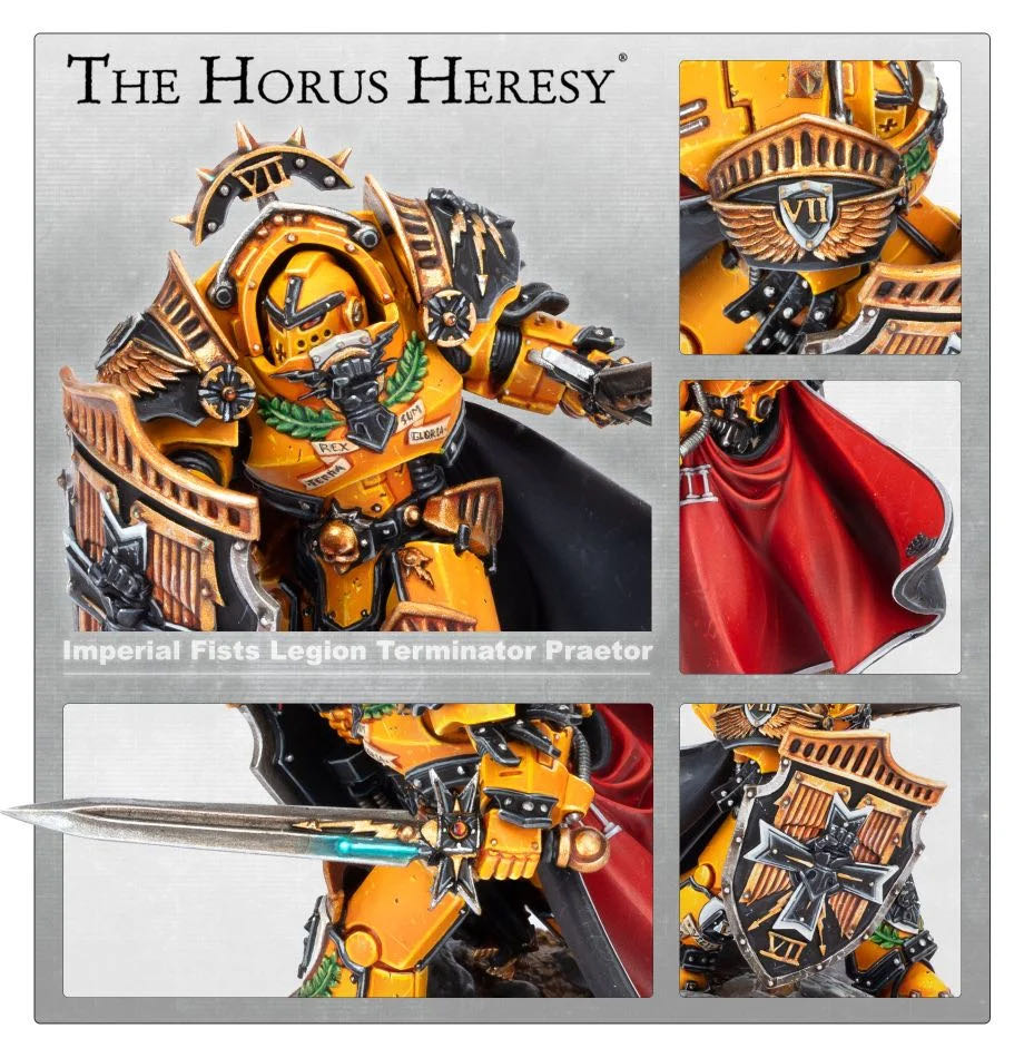 Imperial Fists Legion Terminator Praetor - Forge World (The Horus Heresy) action figure collectible - Main Image 2