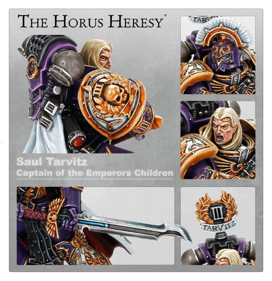Saul Tarvitz, Captain of the Emperor’s Children 10th Company - Forge World (The Horus Heresy) action figure collectible - Main Image 2