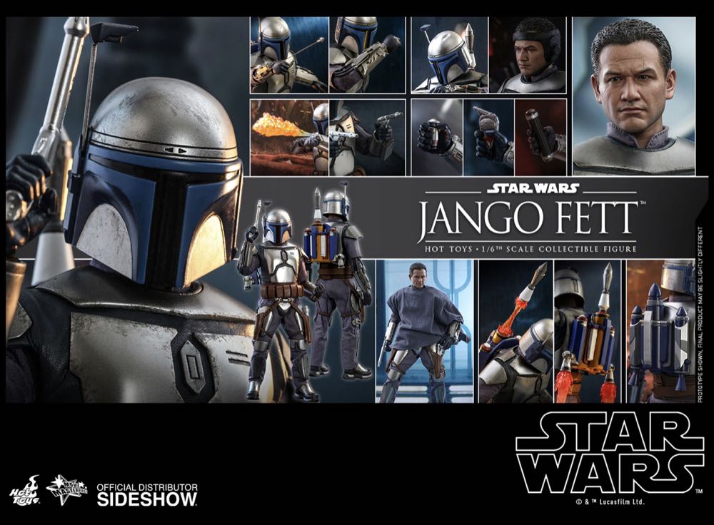 Hot Toys MMS 589 Attack Of The Clone Jango Fett - Hot Toys (Jango Fett) action figure collectible - Main Image 2