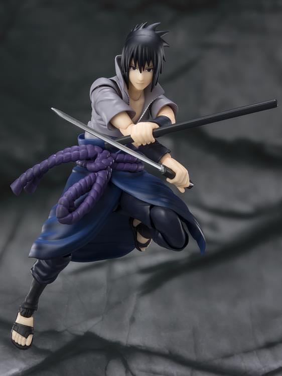S.H. Figuarts Sasuke Uchiha (He Who Bears All Hatred) - Bandai Spirits (Naruto Shippuden) action figure collectible [Barcode 4573102634504] - Main Image 3