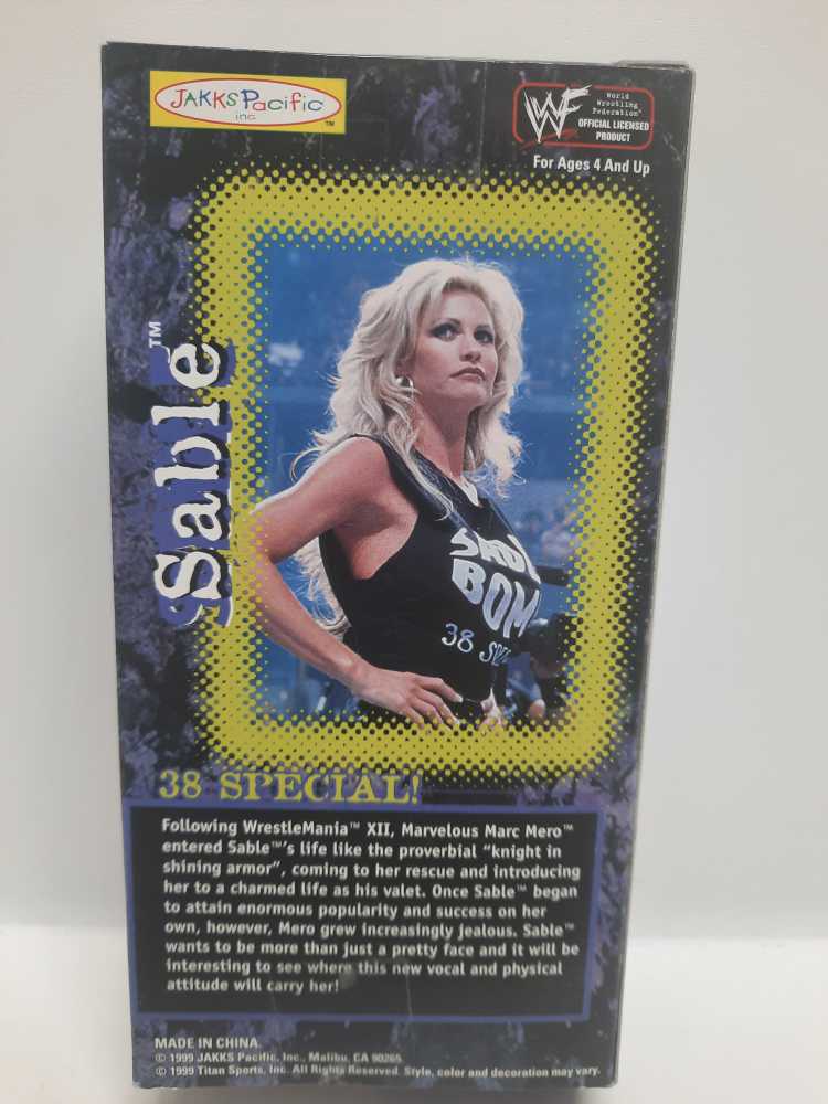 Sable  (WWF: 6”) action figure collectible [Barcode 039897890012] - Main Image 2
