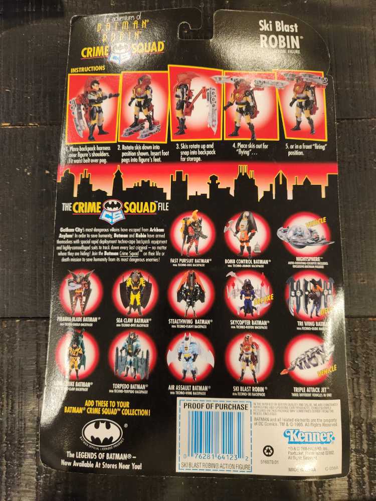 Robin (Ski Blast) - Kenner (Batman: The Adventures Of Batman And Robin: Crime Squad) action figure collectible [Barcode 076281641232] - Main Image 2
