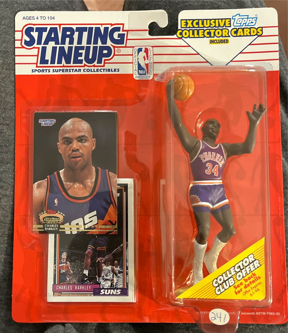 Charles Barkley - Hasbo / Kenner (Starting Lineup Basketball) action figure collectible [Barcode 076281681368] - Main Image 3