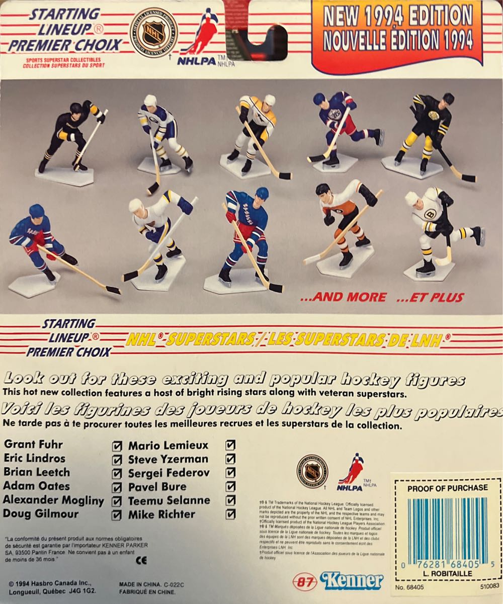 Starting Lineup Luc Robitaille Los Angeles Kings - Kenner (NHL) action figure collectible [Barcode 076281684055] - Main Image 2