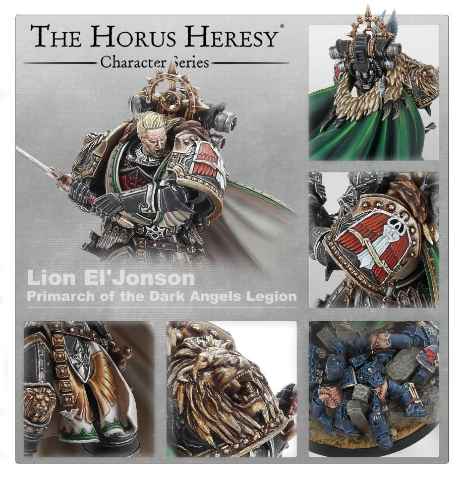 Horus Heresy: Lion El’Jonson - Primarch of the Dark Angels Legion - Forge World (Dark Angels) action figure collectible - Main Image 2