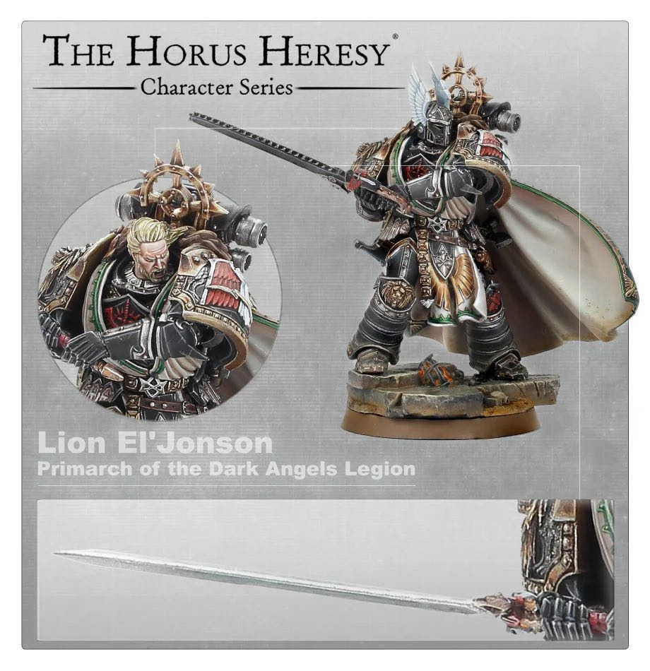 Horus Heresy: Lion El’Jonson - Primarch of the Dark Angels Legion - Forge World (Dark Angels) action figure collectible - Main Image 3