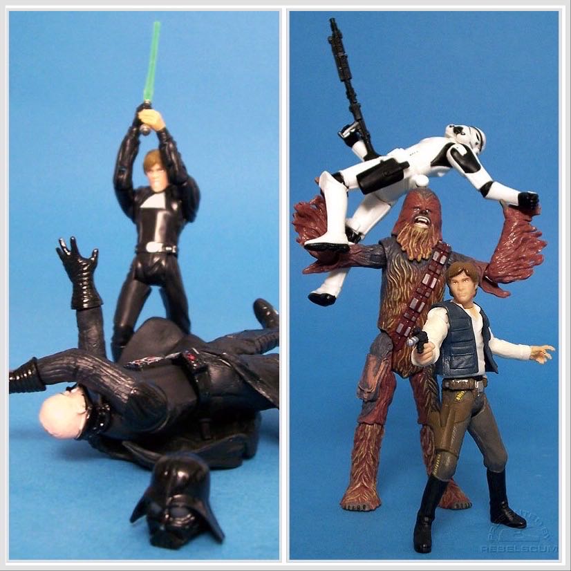 Stormtrooper , Darth Vader , Luke Skywalker , Han Solo , Chewbacca - Star Wars (Battle Pack Rebel Vs Empire) - Hasbro (Star Wars) action figure collectible [Barcode 653569068334] - Main Image 4