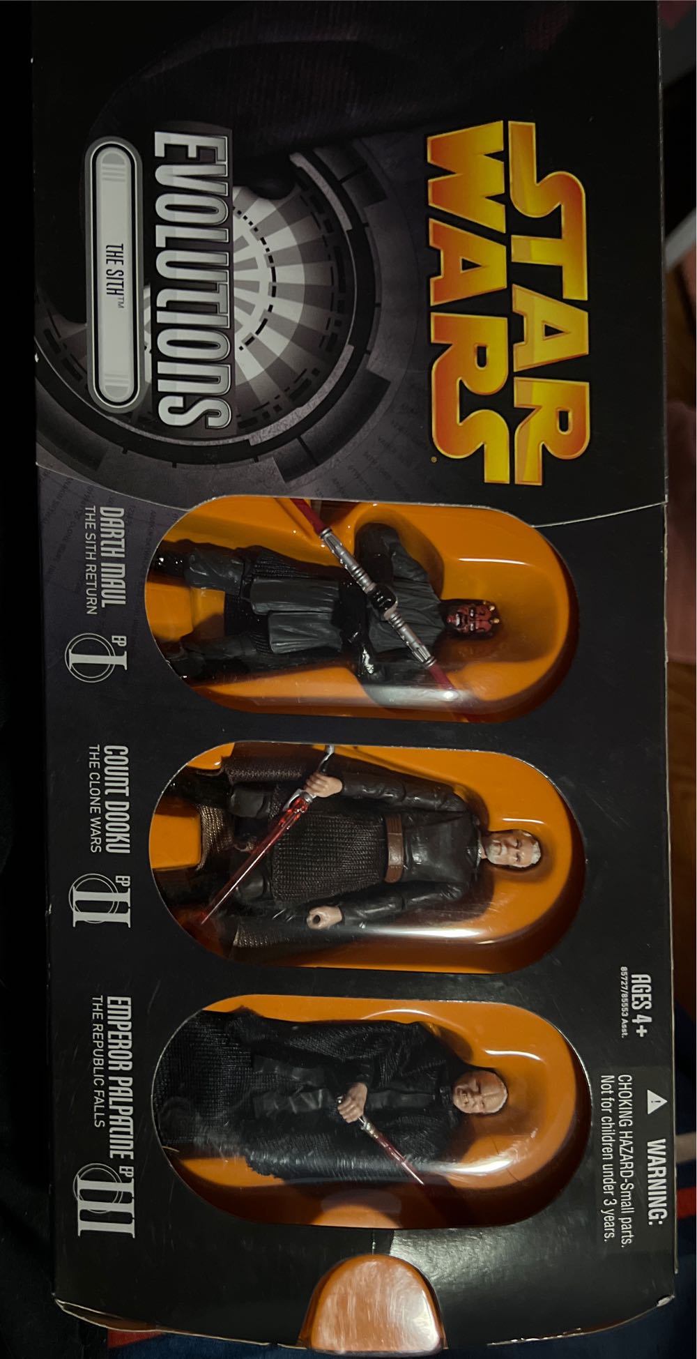 Darth Maul , Count Dooku , And Emperor Palpatine (The Republic Falls) - Star Wars The Sith Evolutions - Hasbro (Star Wars) action figure collectible [Barcode 653569068358] - Main Image 2