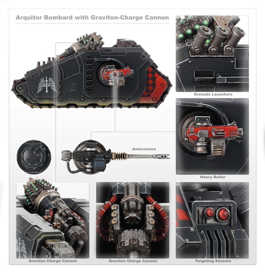 Legion Arquitor Bombard with Graviton-Charge Cannon - Forge World (Warhammer 30k) action figure collectible - Main Image 2