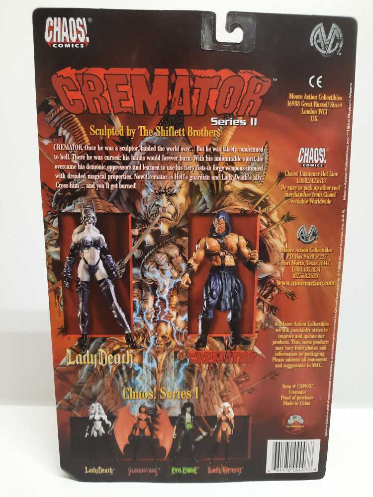 Cremator - Moore Action Collectibles (Chaos! Comics) action figure collectible [Barcode 661470090078] - Main Image 2
