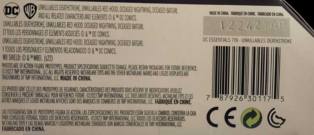 DCeased Deathstroke - McFarlane Toys / DC Direct (DC Direct DC Essentials) action figure collectible [Barcode 787926301175] - Main Image 4