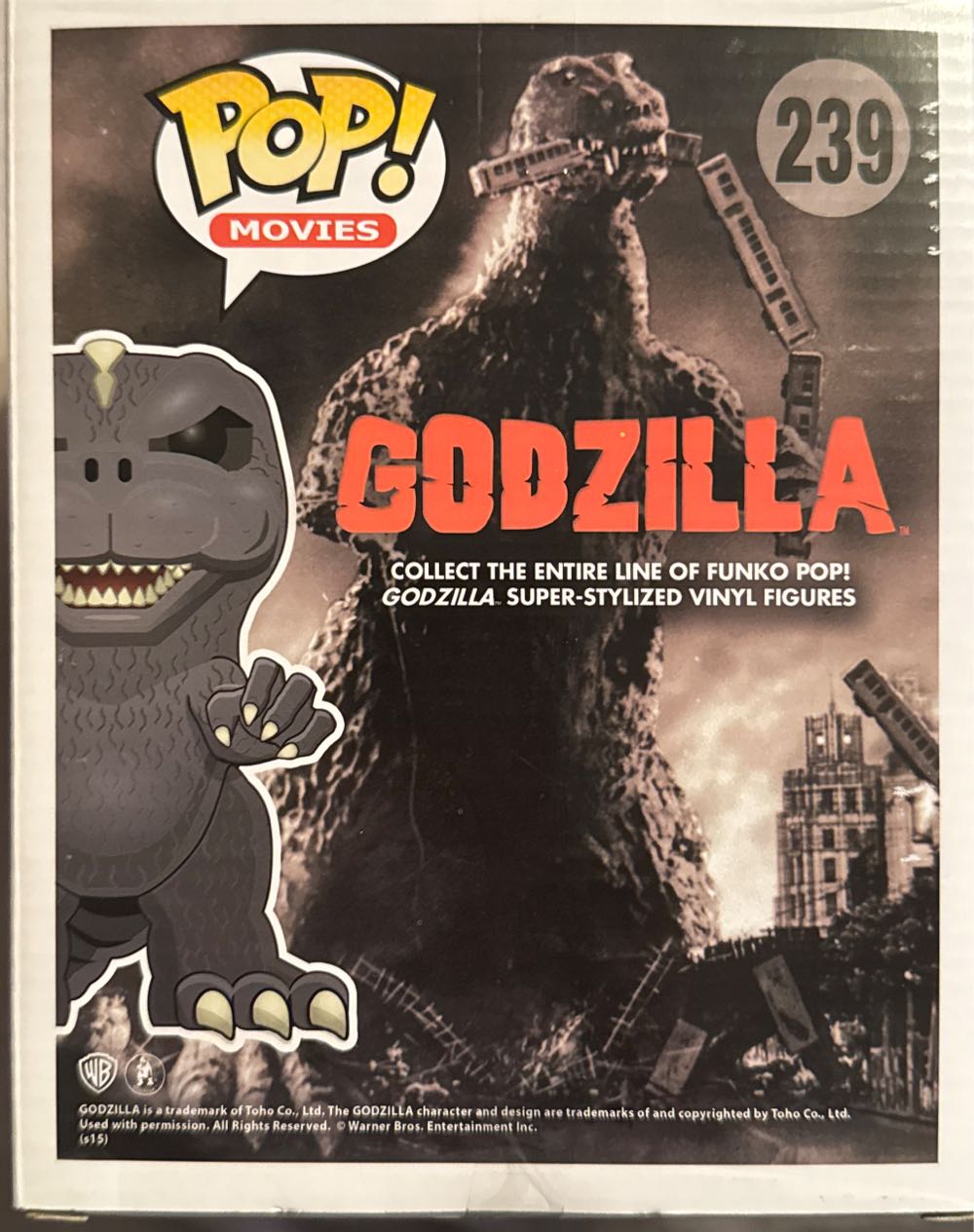 Funko Pop! Godzilla: Atomic Breath Godzilla Glow-in-the-dark Vinyl Figure 6” - Funko Pop Movies action figure collectible [Barcode 849803089078] - Main Image 3