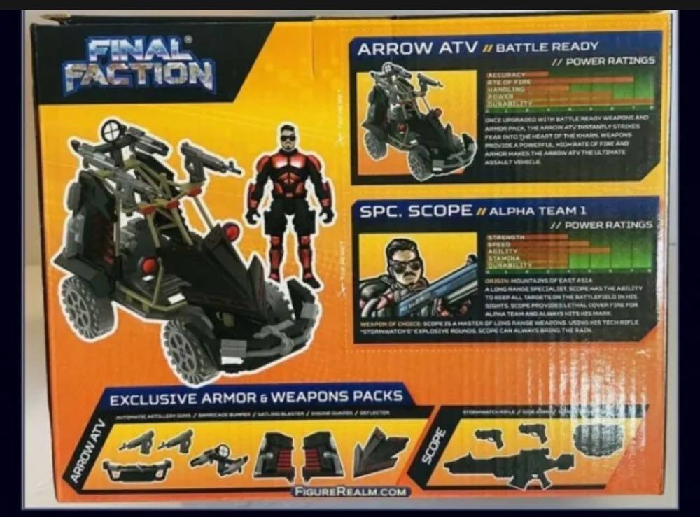 Final Faction: Long Range Specialist Scope - Greenbrier International, Inc. (Alpha Team 1) action figure collectible [Barcode 195464032732] - Main Image 2