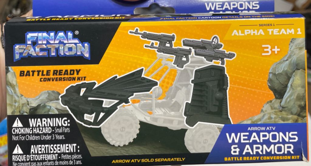 Final Faction Arrow ATV Weapons And Armor Kit - Greenbrier International, Inc. (Alpha Team 1) action figure collectible [Barcode 195464032763] - Main Image 1