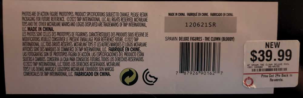 The Clown <Bloody> - McFarlane Toys (Spawn) action figure collectible [Barcode 787926901627] - Main Image 4