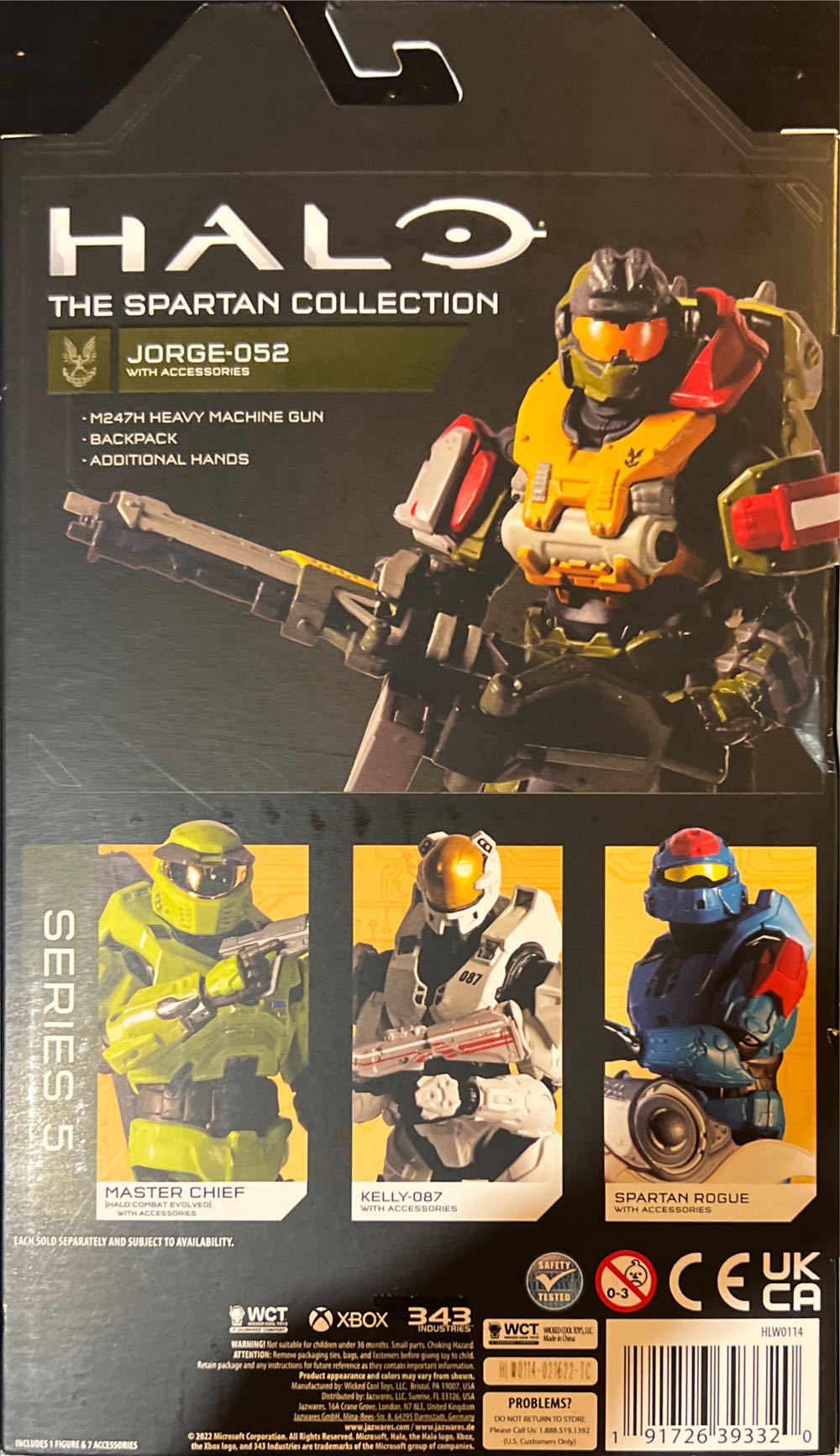 Halo: The Spartan Collection Series 5 Noble-5 Jorge-052 - Wicked Cool Toys (Halo) (Halo The Spartan Collection) action figure collectible [Barcode 191726393320] - Main Image 2