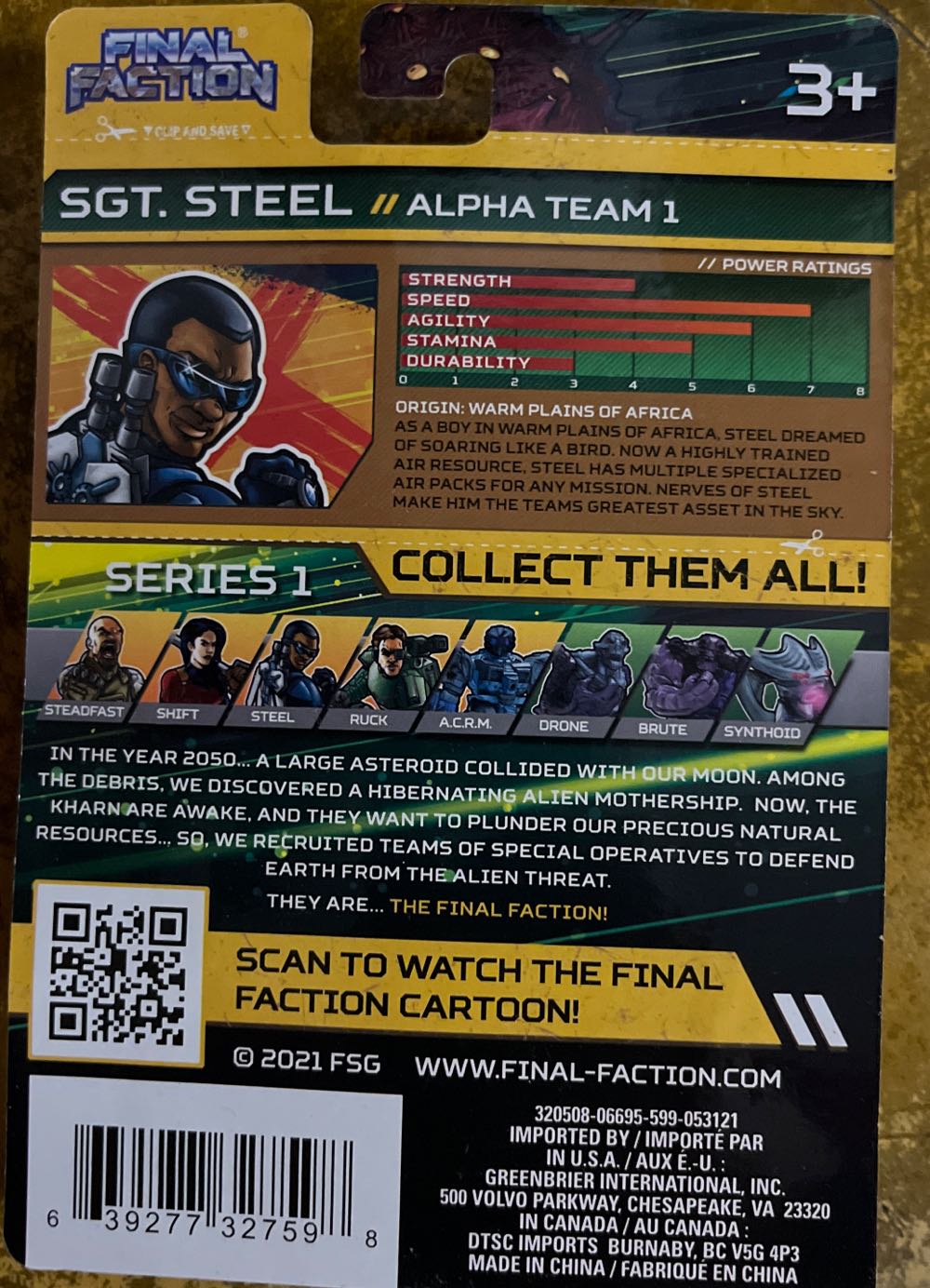 Sergeant Steel  (Final Faction) action figure collectible [Barcode 639277327598] - Main Image 2