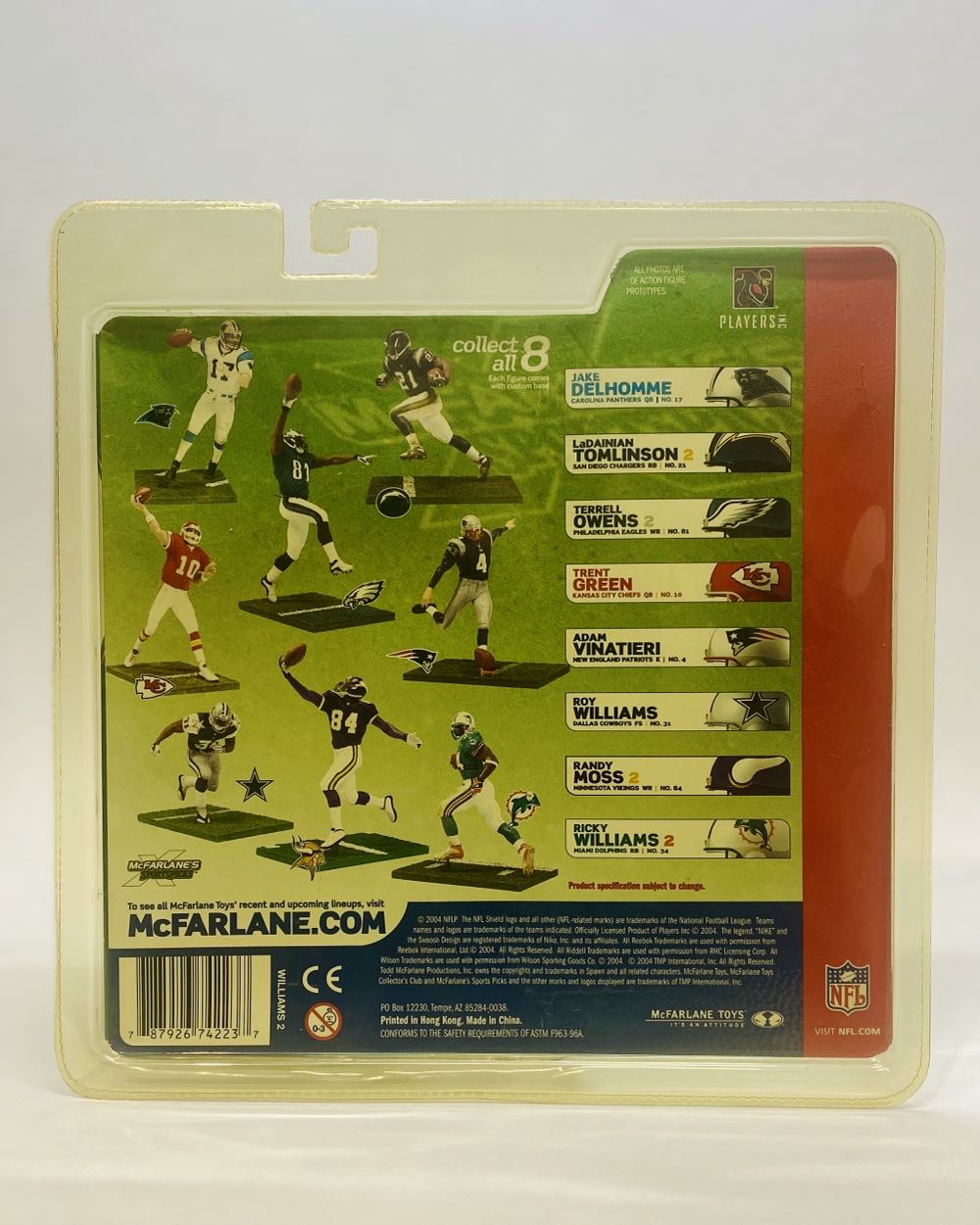 Mcfarlane NFL Ricky Williams Miami Dolphins (Variant Jersey) - McFarland Toys action figure collectible [Barcode 787926742237] - Main Image 2