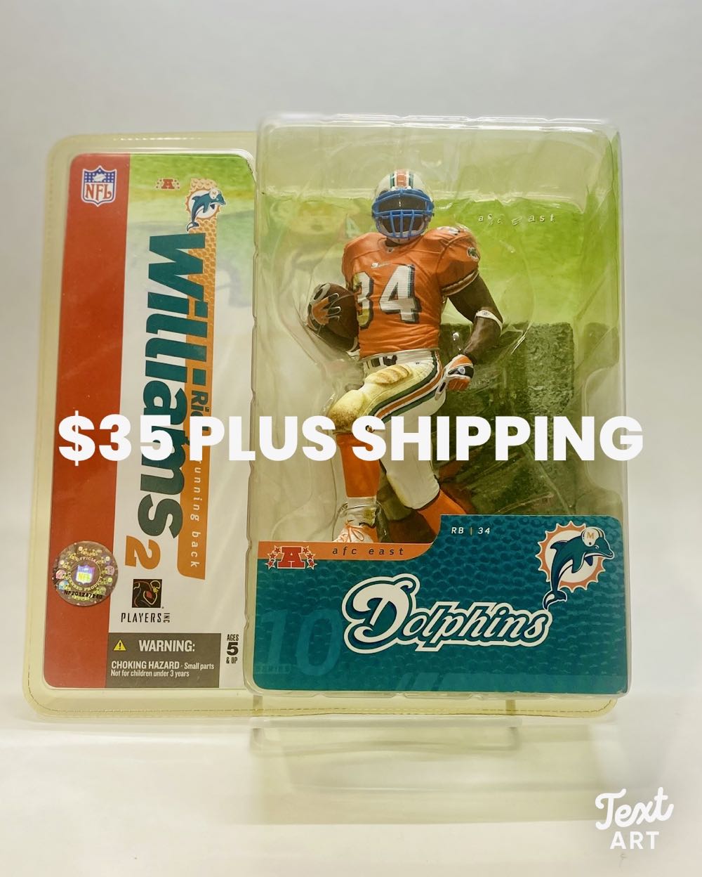 Mcfarlane NFL Ricky Williams Miami Dolphins (Variant Jersey) - McFarland Toys action figure collectible [Barcode 787926742237] - Main Image 4