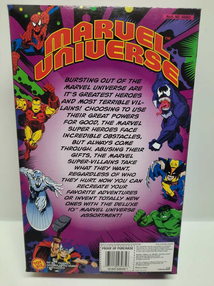 Silver Surfer (Blue)  (Marvel Universe: 10”) action figure collectible [Barcode 035112489856] - Main Image 2