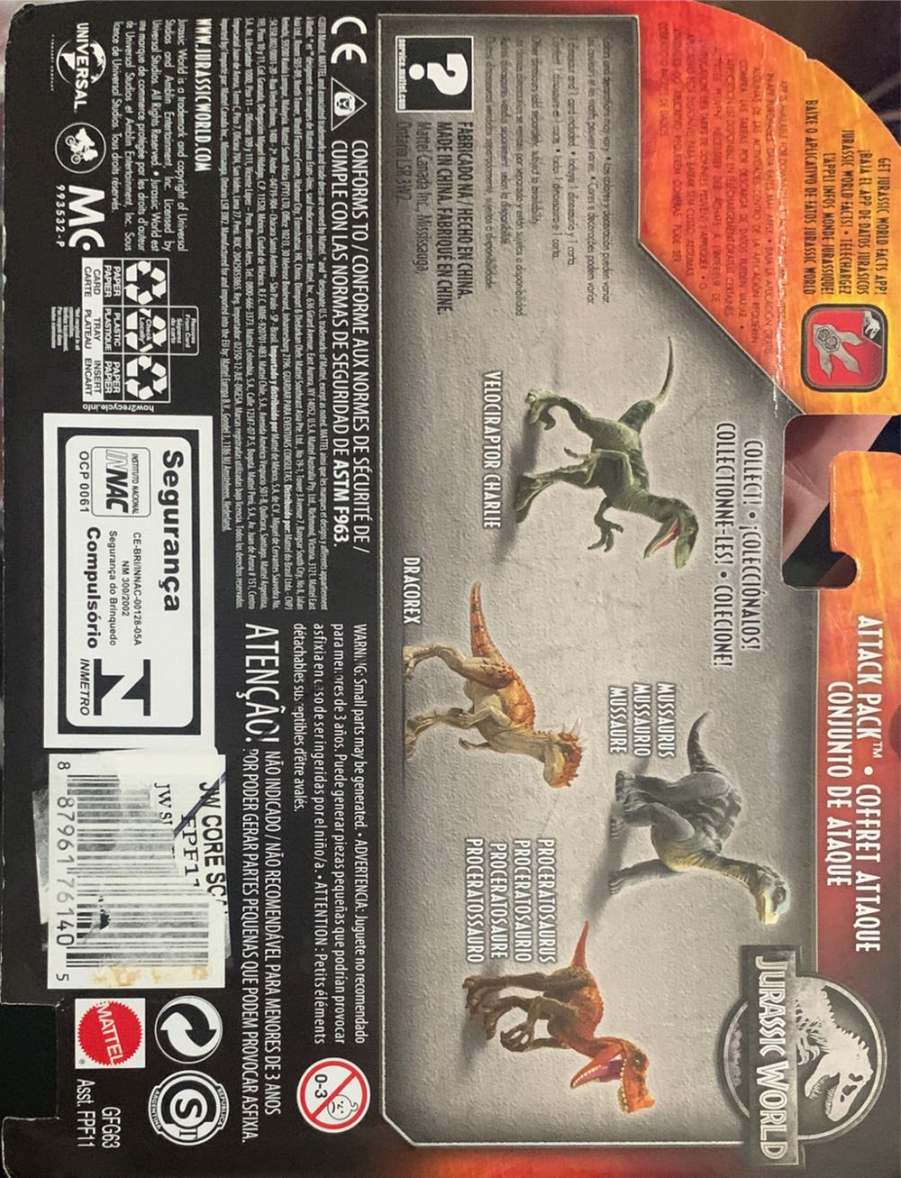Proceratosaurus - Mattel (JW Dino Rivals) action figure collectible [Barcode 887961761405] - Main Image 4