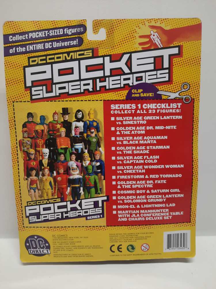 JLA Conference Table (Martian Manhunter)  (Pocket Super Heroes) action figure collectible [Barcode 761941234328] - Main Image 2