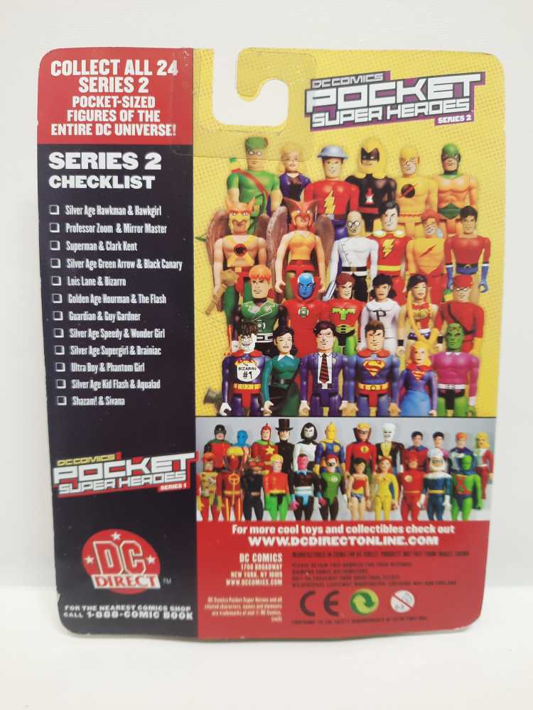 Kid Flash (Silver Age) & Aqualad  (Pocket Super Heroes) action figure collectible [Barcode 761941238630] - Main Image 2