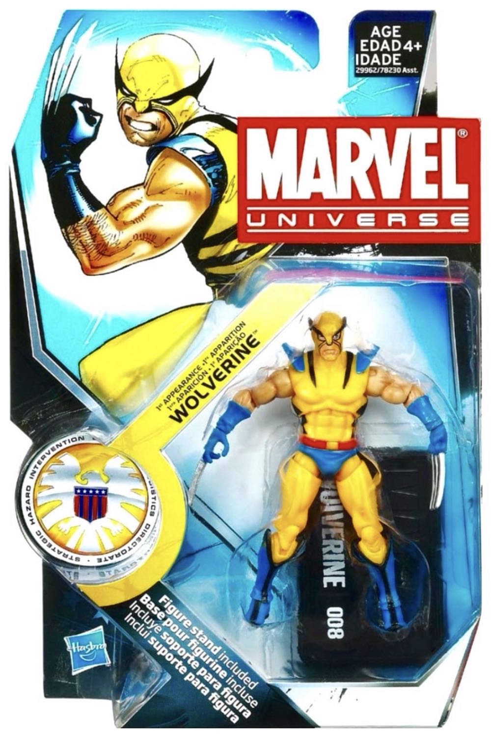 Marvel Universe Wolverine  3.75” S.H.I.E.L.D. Series 1ST APPEARANCE WOLVERINE - Hasbro (Marvel Universe 3.75”) action figure collectible - Main Image 2