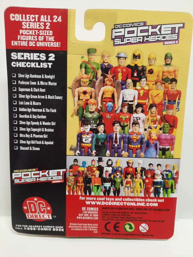 Hourman (Golden Age) & The Flash  (Pocket Super Heroes) action figure collectible [Barcode 761941237589] - Main Image 2