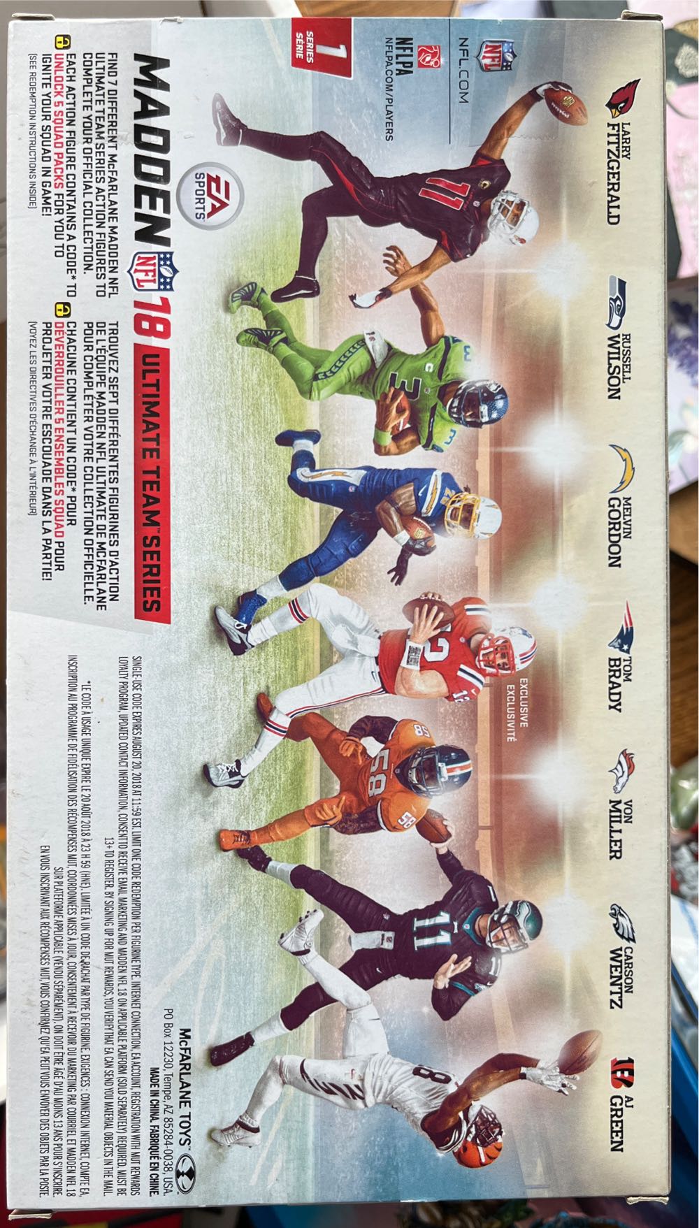 Import Dragons NFL Madden 18 Philadelphia Eagles Carson Wentz - McFarlane Toys (FOOTBALL) action figure collectible [Barcode 787926757248] - Main Image 2