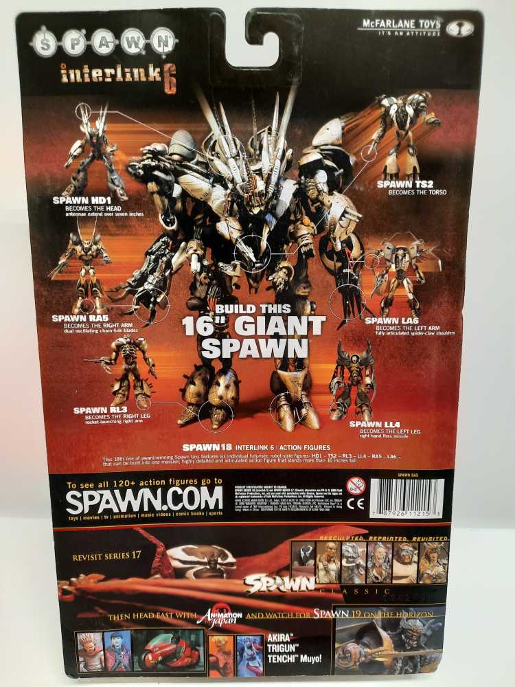 Interlink RA-5  (Spawn: Interlink: 6”) action figure collectible [Barcode 787926112153] - Main Image 2