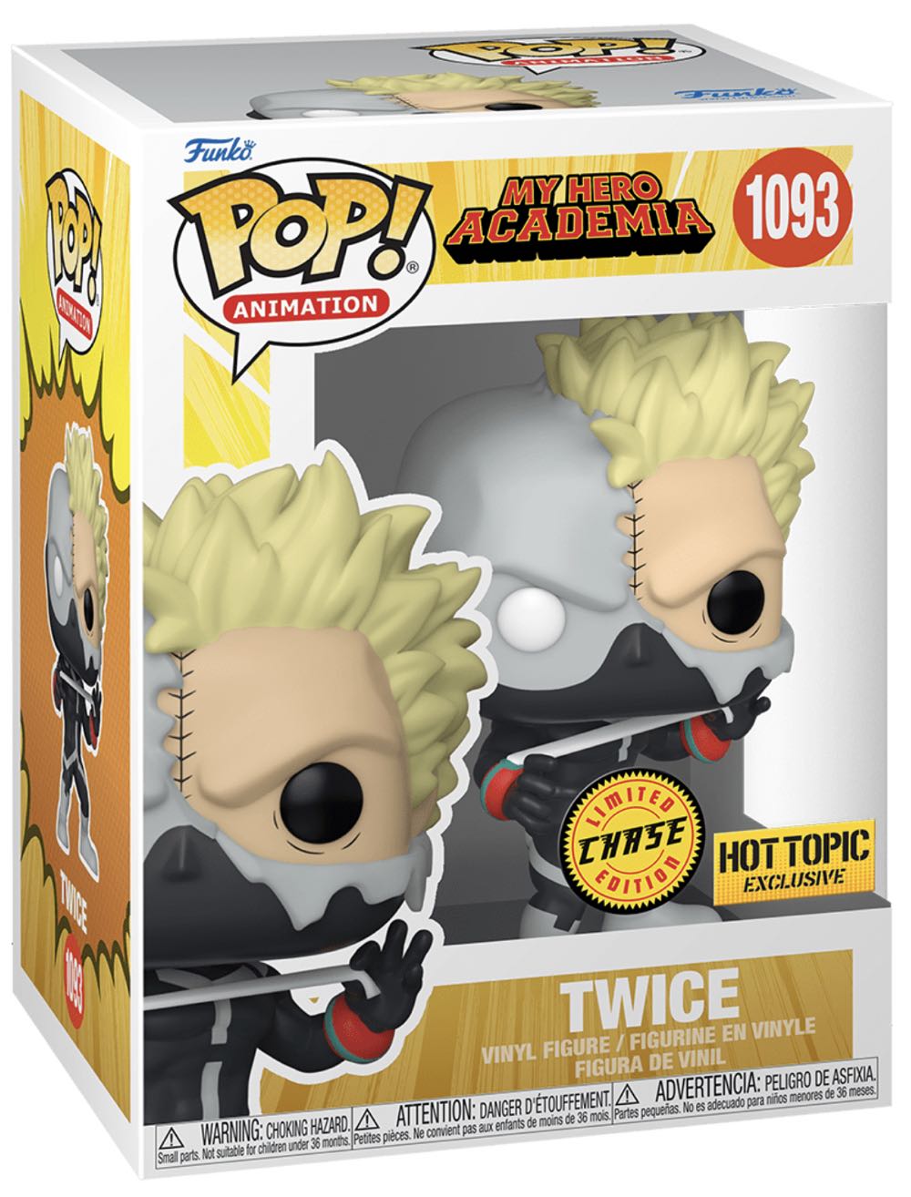 Funko Pop! Animation: My Hero Academia - Twice # 1093 Exclusive Chase  action figure collectible [Barcode 15848628] - Main Image 2