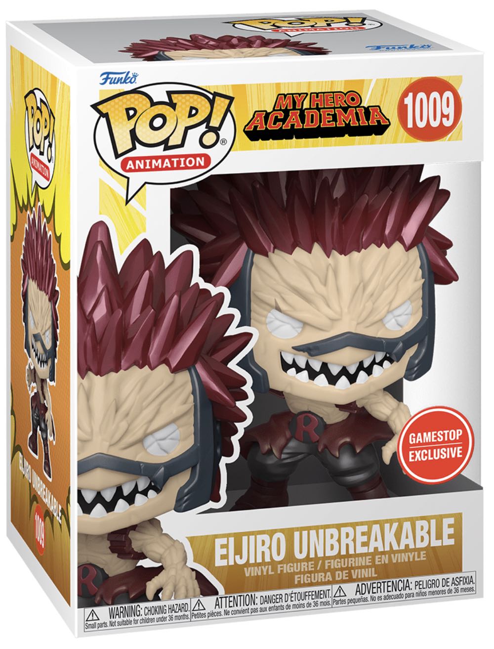  Pop #1009 Eijiro Unbreakable GameStop Exclusive Metalic   action figure collectible [Barcode 889698572323] - Main Image 2