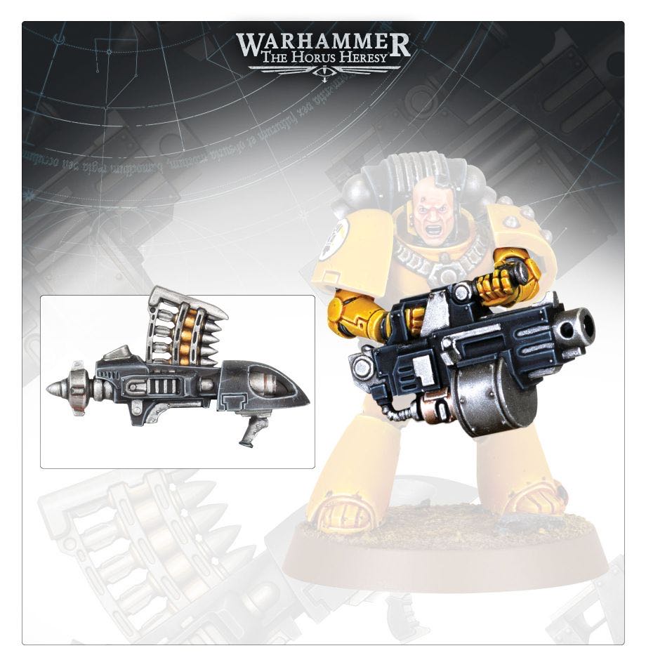 Heavy Weapons Upgrade Set – Missile Launchers and Heavy Bolters - Games Workshops (The Horus Heresy) action figure collectible [Barcode 5011921144556] - Main Image 2