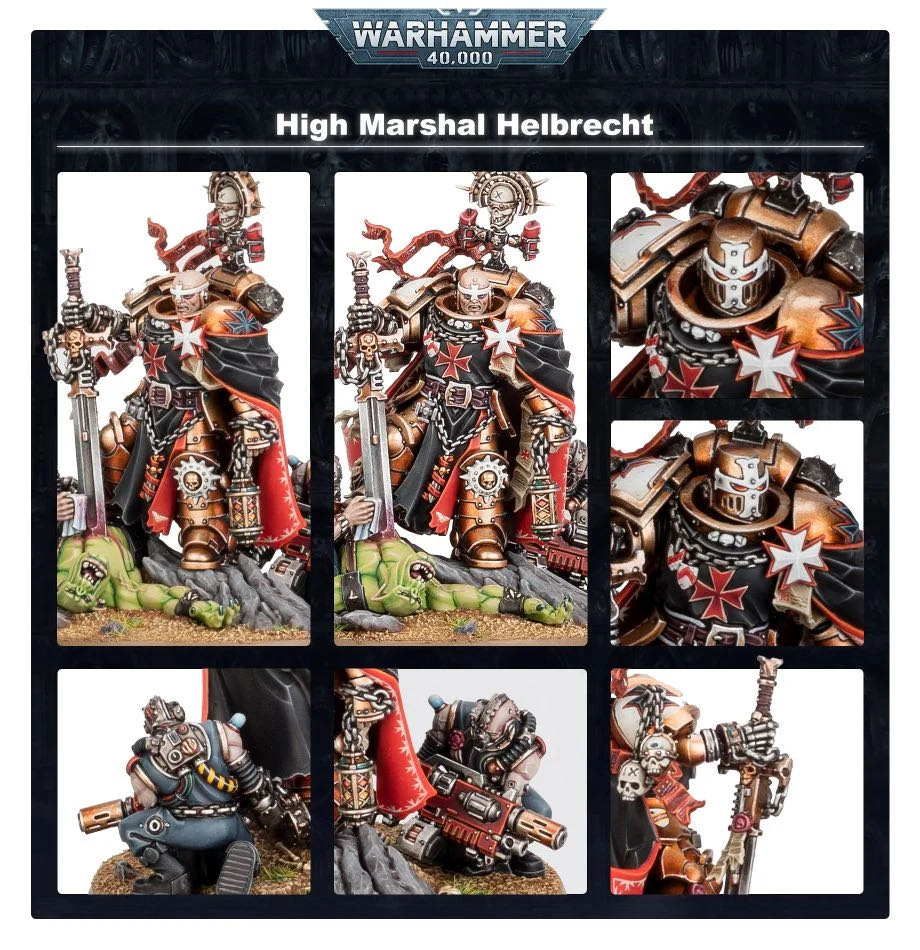 Space Marines: Black Templars High Marshal Helbrecht - Games Workshop (Black Templars) action figure collectible [Barcode 5011921155668] - Main Image 3