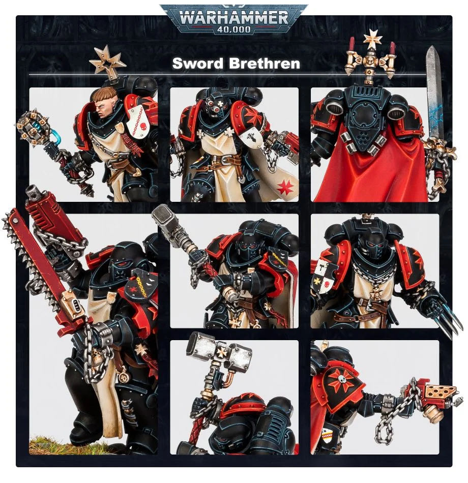 Black Templars Sword Brethren - Games Workshops (Warhammer 40.000 Space Marine) action figure collectible [Barcode 5011921152926] - Main Image 3