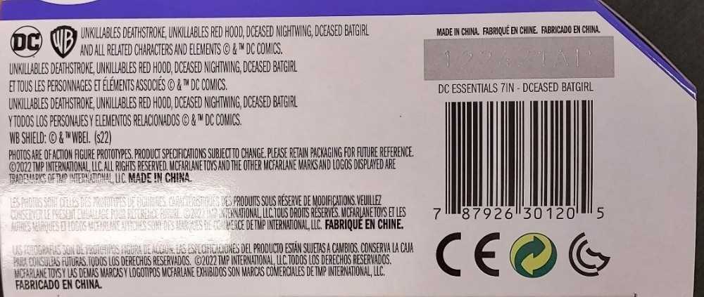 DCeased Batgirl - McFarlane Toys / DC Direct (DC Direct DC Essentials) action figure collectible [Barcode 787926301205] - Main Image 4