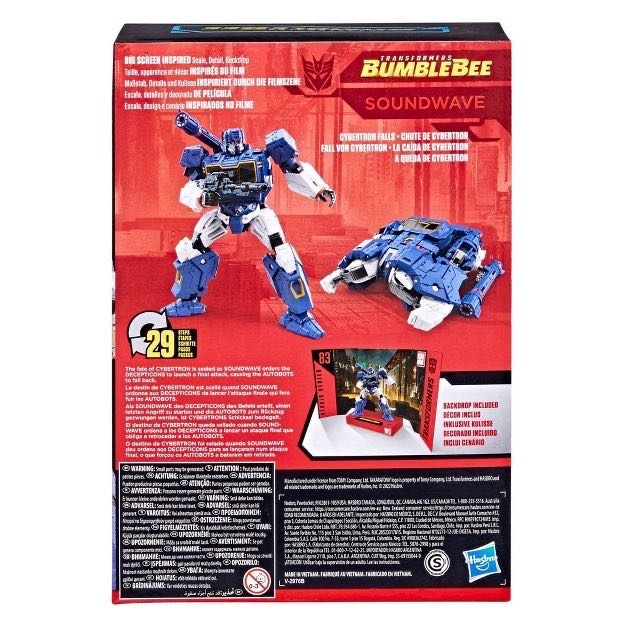 Transformers Toys Studio Series 83 Voyager Class Bumblebee Soundwave - Hasbro (Transformers) action figure collectible [Barcode 195166181035] - Main Image 4