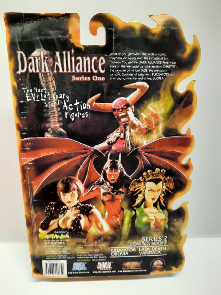 Hellfire Lucifer (Previews Exclusive) - Art Asylum (Dark Alliance: 6”) action figure collectible [Barcode 699788200650] - Main Image 2
