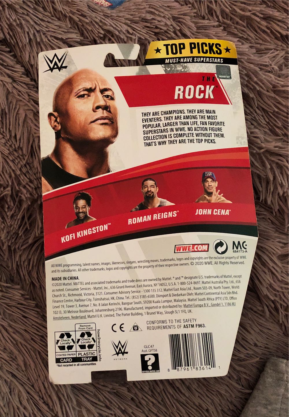 Rock (Basic) - Mattel action figure collectible [Barcode 887961836141] - Main Image 2
