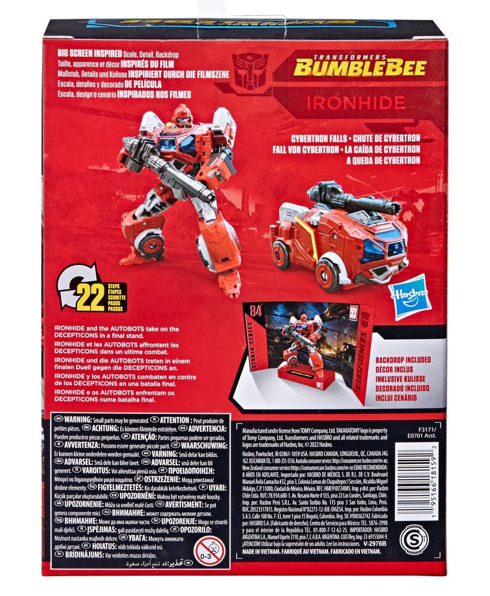 Transformers Studio Series Ironhide Bumblebee Movie - Hasbro / Takara Tomy (Transformers Studio Series: BumbleBee) action figure collectible [Barcode 195166181592] - Main Image 4
